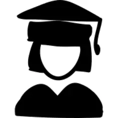 Graduate hand drawn person