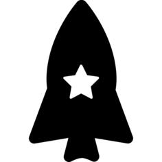 Rocket with a star
