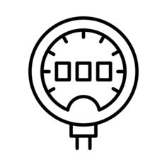 Diving oxygen meter