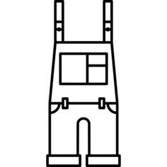 Dungarees outline