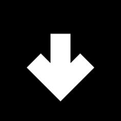 Down arrow in square filled button