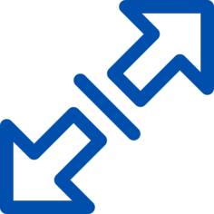 Diagonal resize
