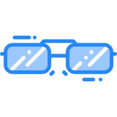 矩形眼镜