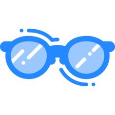 半圆形眼镜