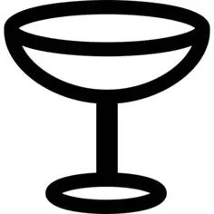 Empty Cocktail Glass