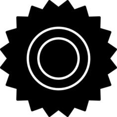 Cogwheel black variant of small cogs