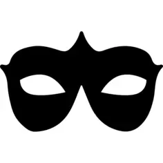 Carnival mask black shape
