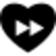 Heart fast forward button