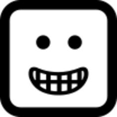 Smiley square face