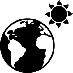 Earth and sun