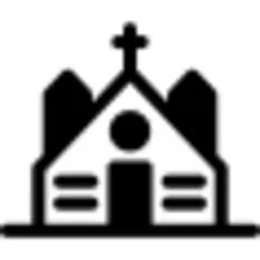 Church with Cross On Roof