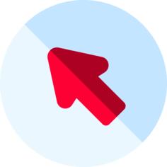 Diagonal arrow