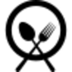 Plate with fork and knife cross