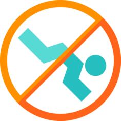 No diving