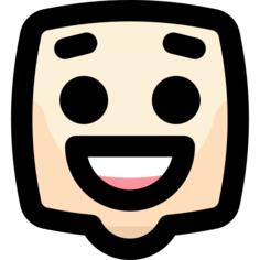 咧嘴笑