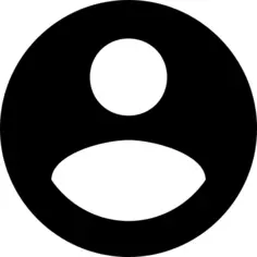 Round account button with user inside