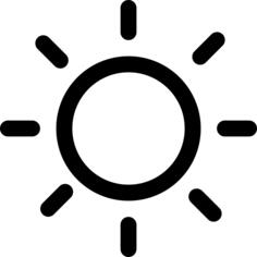 Sun day weather symbol