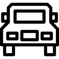 Big car front view