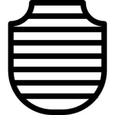 Shield with Stripes