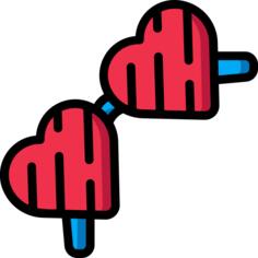 Heart glasses