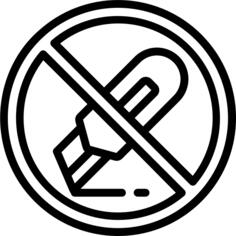 No cutter