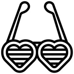 Heart glasses