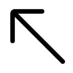 Diagonal arrow
