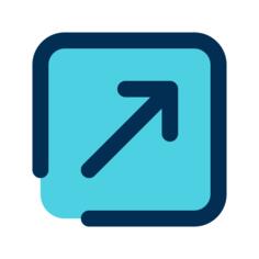 Diagonal arrow