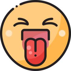 Tongue out