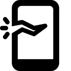 Cracked smartphone