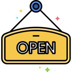 Open sign