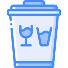 玻璃垃圾桶