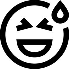咧着嘴笑