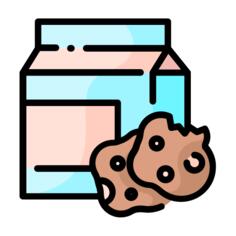 Cookie and milk