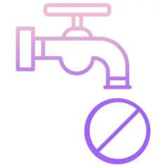 No water
