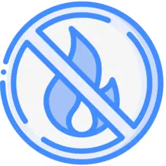 No fire