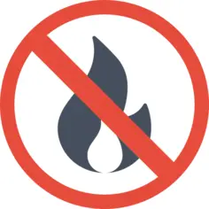 No fire