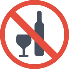 No alcohol