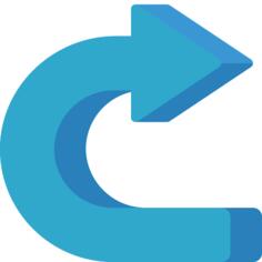 Curved arrow