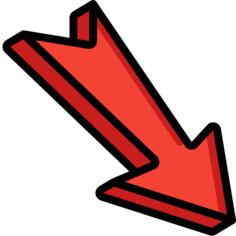 Diagonal arrow