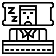 睡着了