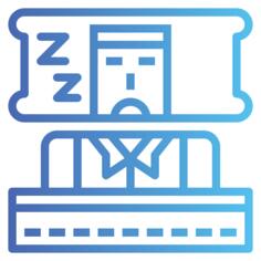 睡着了