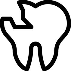Broken tooth