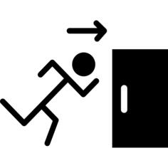 Exit door