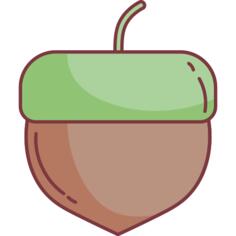 Squirrel and acorn