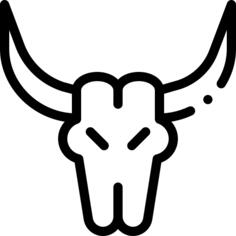 Bull skull
