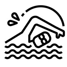 游泳的