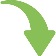 Down right arrow