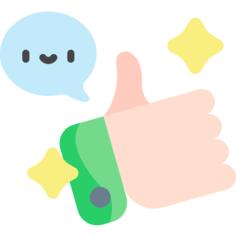 竖起大拇指