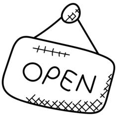 Open sign